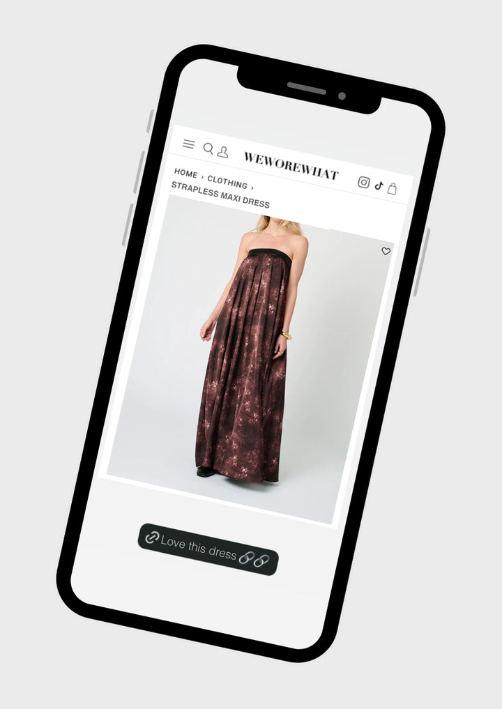 WeWoreWhat Strapless Maxi Dress